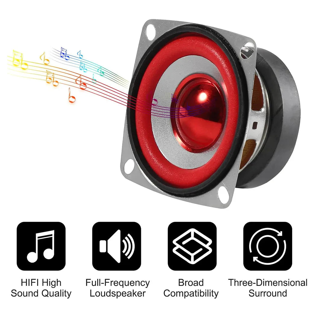 4Ohm 5W Full Range Audio Speaker Stereo Woofer Loudspeaker for Arduino Replacement