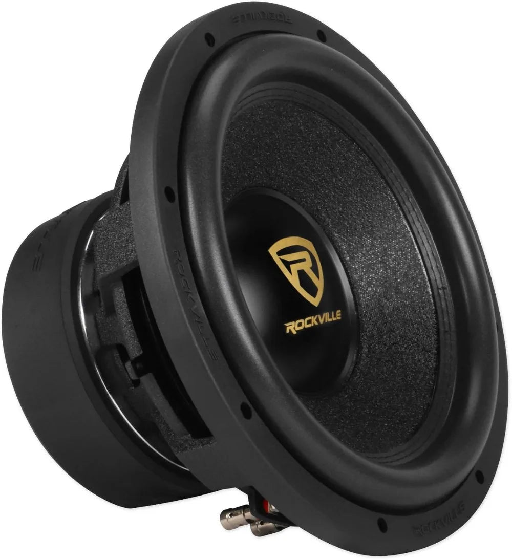 12" 4000W Peak/1000W RMS Dual 4-Ohm Car Subwoofer, Ultra-Stiff Cone, Double-Stacked Magnet for Deep Bass