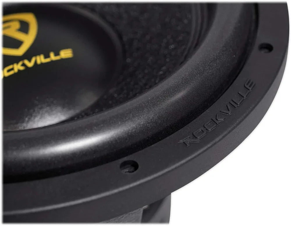 12" 4000W Peak/1000W RMS Dual 4-Ohm Car Subwoofer, Ultra-Stiff Cone, Double-Stacked Magnet for Deep Bass