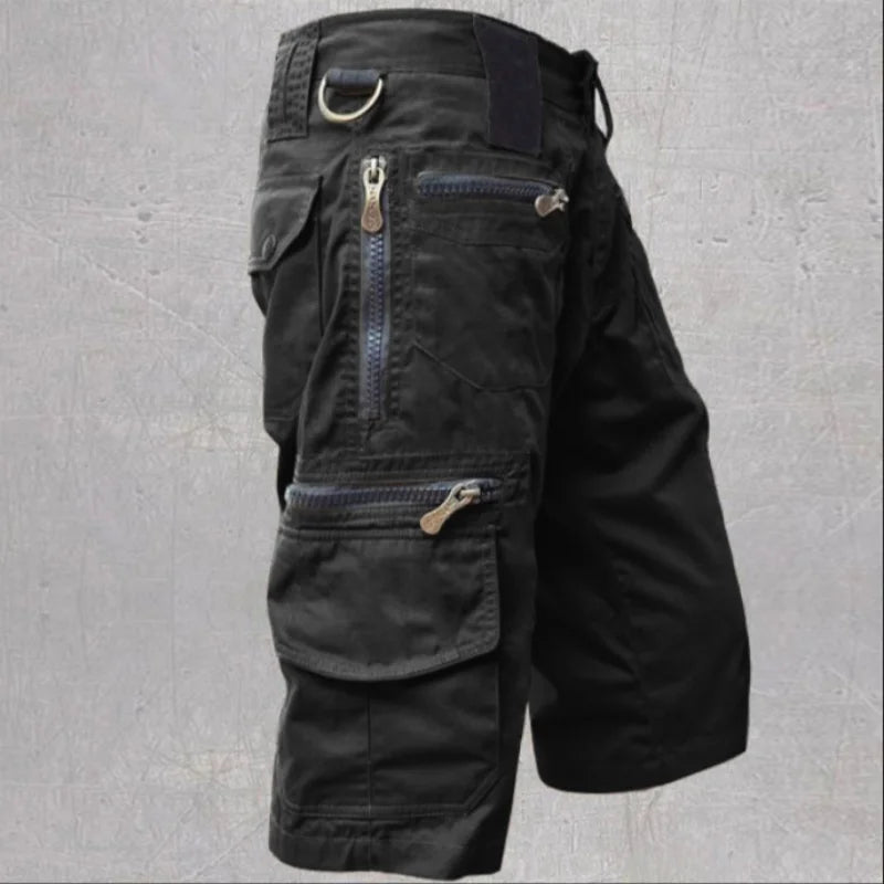 2025 New Men's Shorts Loose Large Multi Pocket Work Clothes Summer Cotton Comfortable Nickel Shorts Outdoor Leisure Sports
