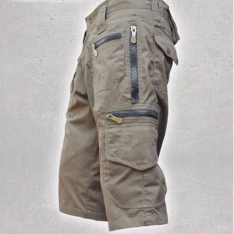2025 New Men's Shorts Loose Large Multi Pocket Work Clothes Summer Cotton Comfortable Nickel Shorts Outdoor Leisure Sports