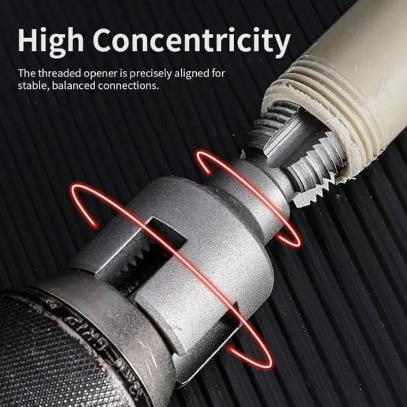 2PCS Heavy-Duty PVC/Plastic Pipe Threading Tool Kit 1/2" 3/4" 1" Male & Female Threads for PVC PPR MPP Pipes