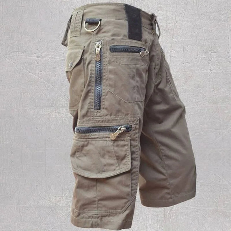 2025 New Men's Shorts Loose Large Multi Pocket Work Clothes Summer Cotton Comfortable Nickel Shorts Outdoor Leisure Sports