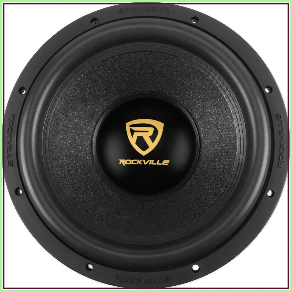 12" 4000W Peak/1000W RMS Dual 4-Ohm Car Subwoofer, Ultra-Stiff Cone, Double-Stacked Magnet for Deep Bass