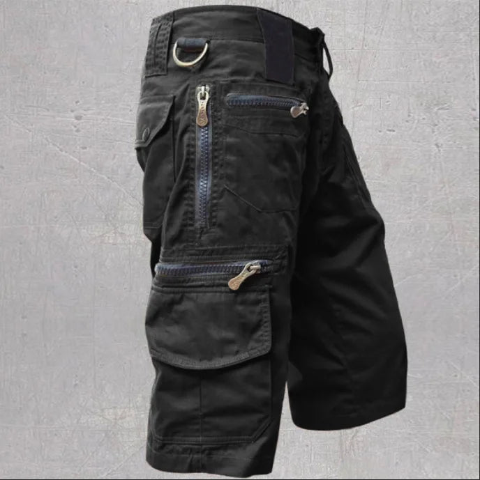 2025 New Men's Shorts Loose Large Multi Pocket Work Clothes Summer Cotton Comfortable Nickel Shorts Outdoor Leisure Sports