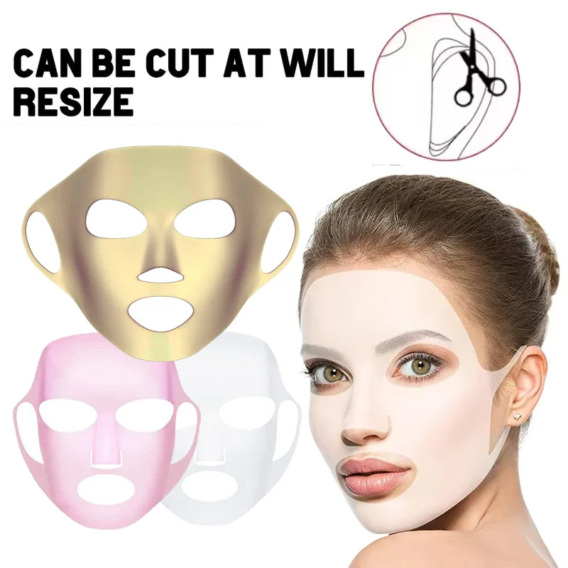 1pc Reusable Silicone Face Mask Moisturising Beauty Face Mask Cover Skin Care Reusable Silicone Face Mask Holder for Masks