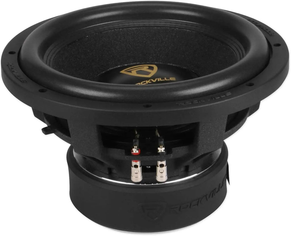 12" 4000W Peak/1000W RMS Dual 4-Ohm Car Subwoofer, Ultra-Stiff Cone, Double-Stacked Magnet for Deep Bass