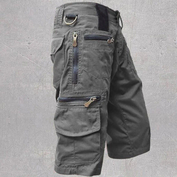 2025 New Men's Shorts Loose Large Multi Pocket Work Clothes Summer Cotton Comfortable Nickel Shorts Outdoor Leisure Sports